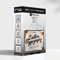 Thumbnail for Procreate Endless Typography - 2800+ Stunning Fonts Bundle