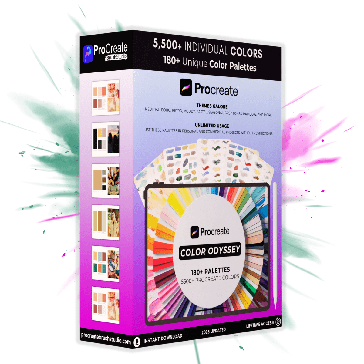 Procreate Color Odyssey – 180+ Palettes, 5500+ Procreate Colors