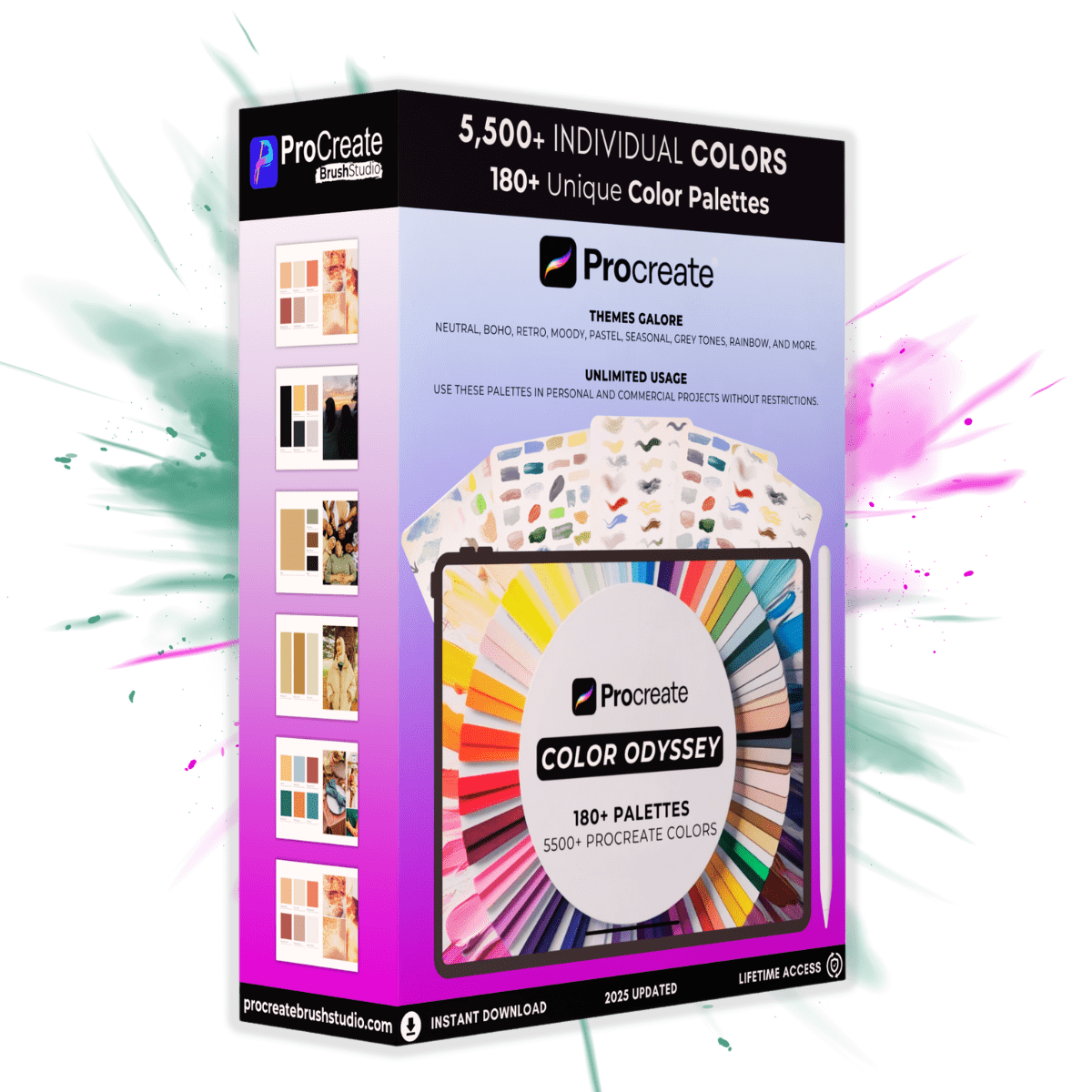 Procreate Color Odyssey – 180+ Palettes, 5500+ Procreate Colors