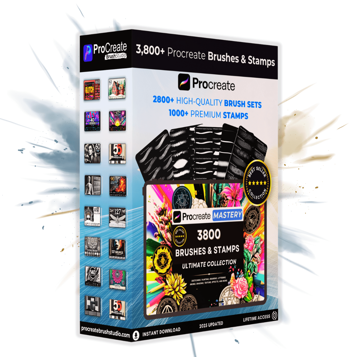 Procreate Mastery: The Ultimate 3800+ Brushes & Stamps Collection