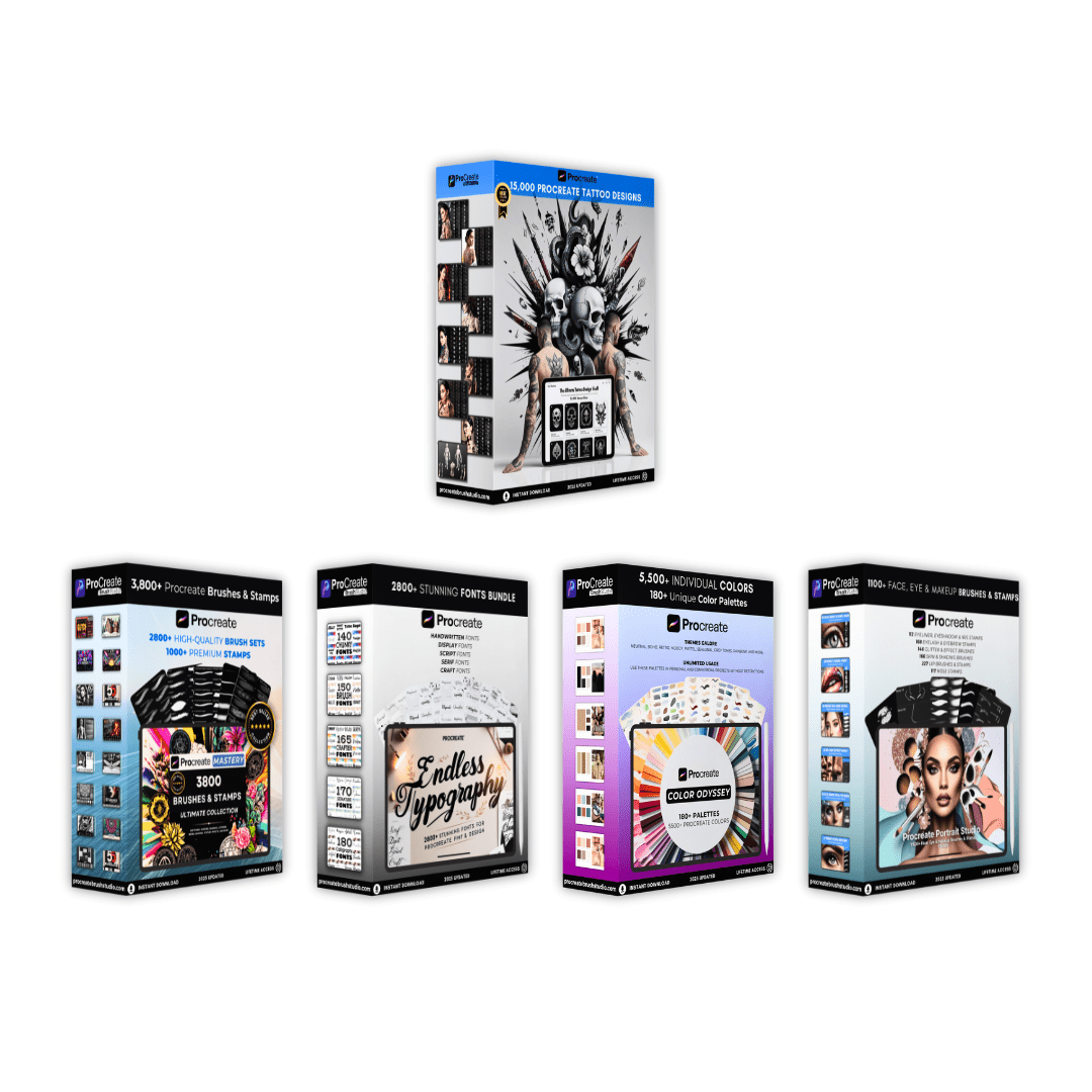 Tattoo Vault: The Ultimate 15,000 Procreate Stamps & Brushes