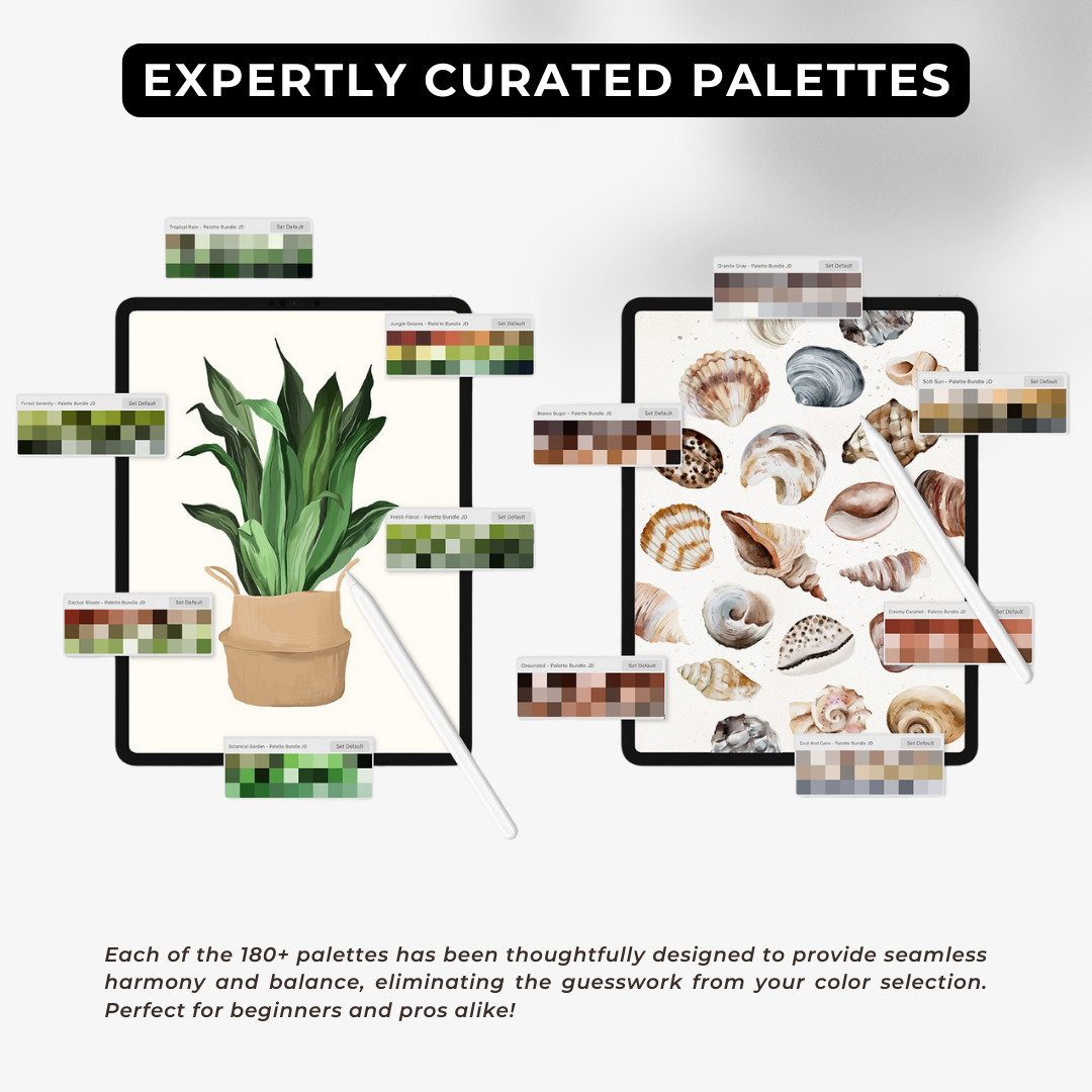 Procreate Color Odyssey – 180+ Palettes, 5500+ Procreate Colors