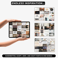 Thumbnail for Procreate Endless Typography - 2800+ Stunning Fonts Bundle