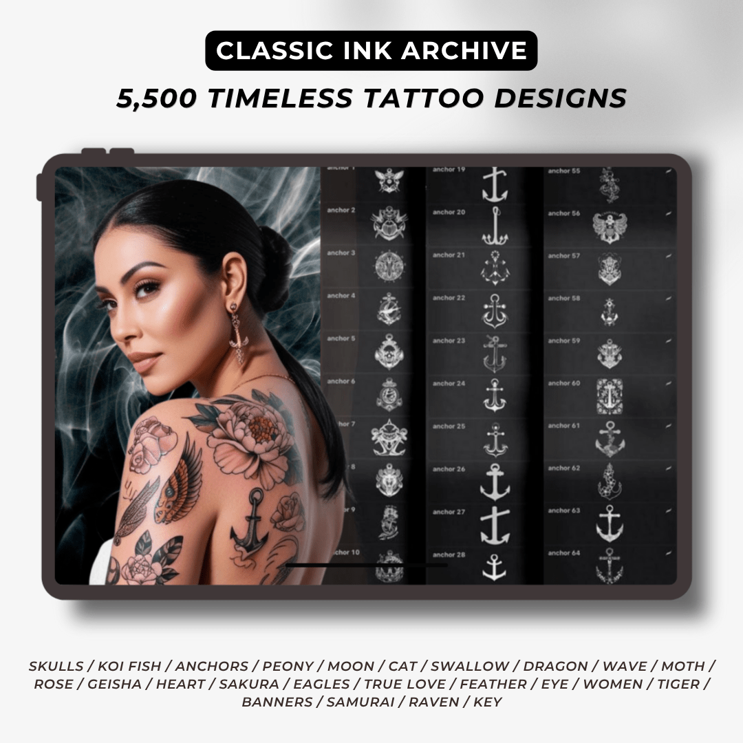 Tattoo Vault: The Ultimate 15,000 Procreate Stamps & Brushes