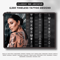 Thumbnail for Tattoo Vault: The Ultimate 15,000 Procreate Stamps & Brushes