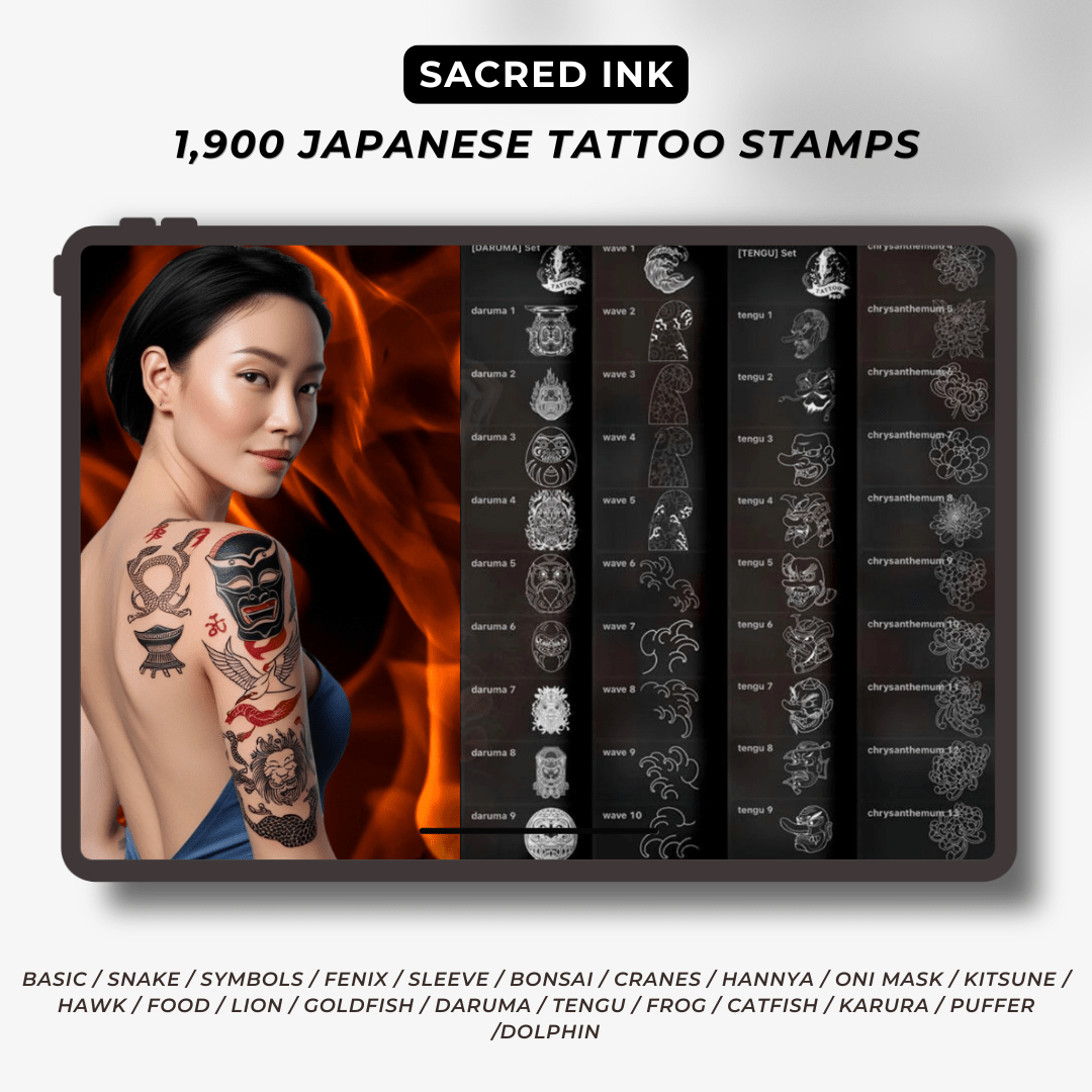 Tattoo Vault: The Ultimate 15,000 Procreate Stamps & Brushes