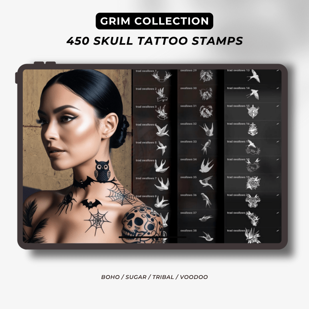Tattoo Vault: The Ultimate 15,000 Procreate Stamps & Brushes