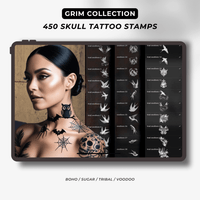 Thumbnail for Tattoo Vault: The Ultimate 15,000 Procreate Stamps & Brushes