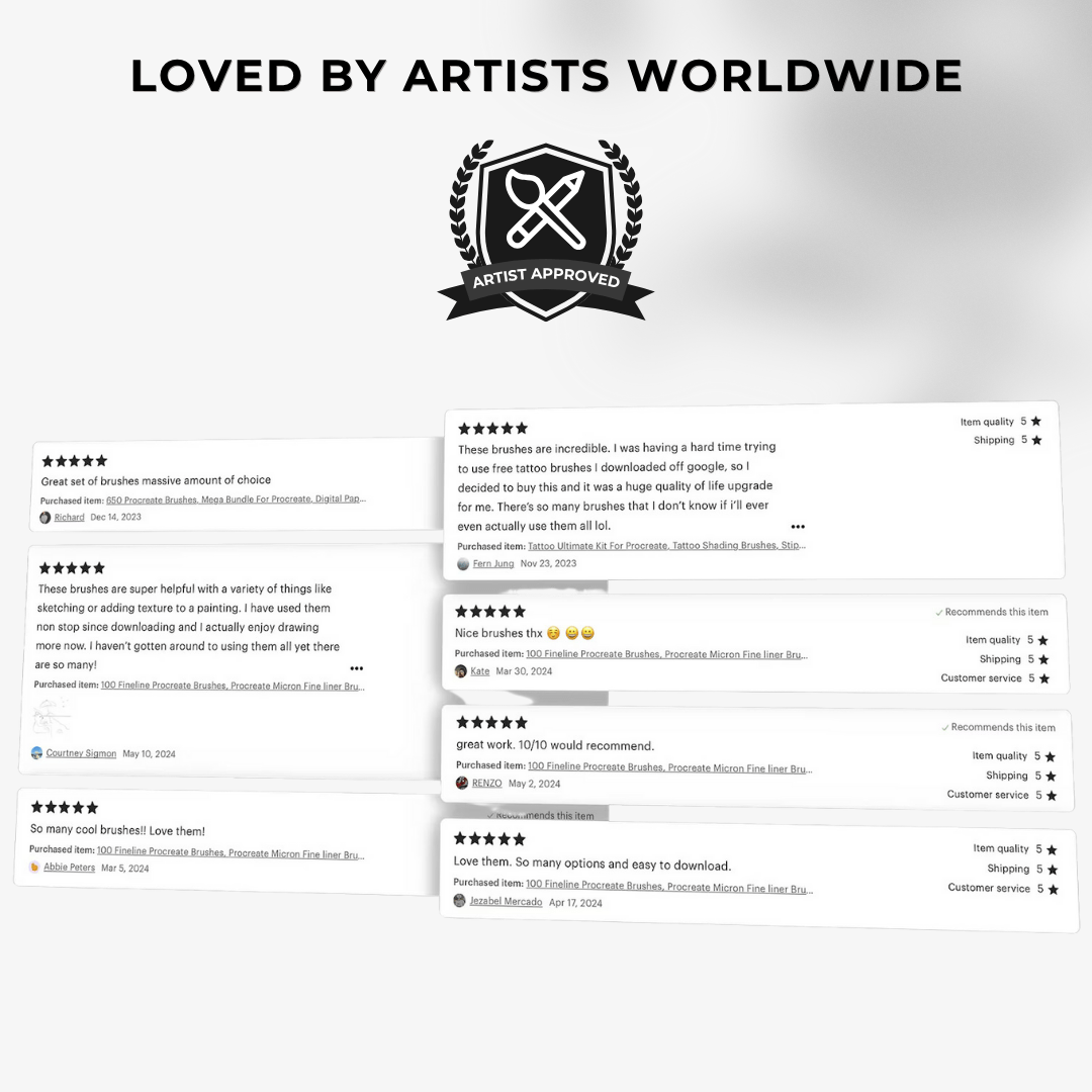 Tattoo Vault: The Ultimate 15,000 Procreate Stamps & Brushes