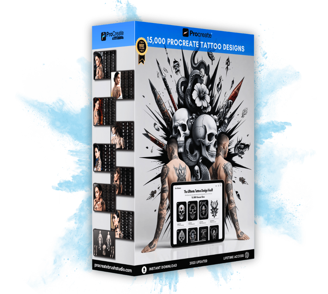 Tattoo Vault: The Ultimate 15,000 Procreate Stamps & Brushes