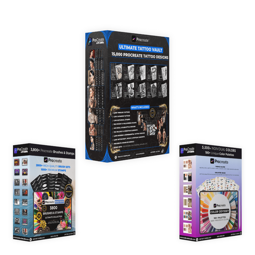 Tattoo Vault: The Ultimate 15,000 Procreate Stamps & Brushes